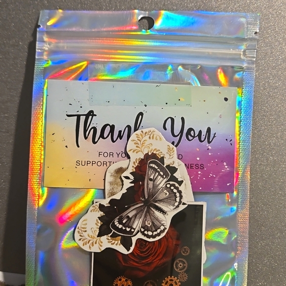 Steampunk Love Withstands the Sands of Time Rose Magnet Custom Handmade Set of 3 - Picture 6 of 6